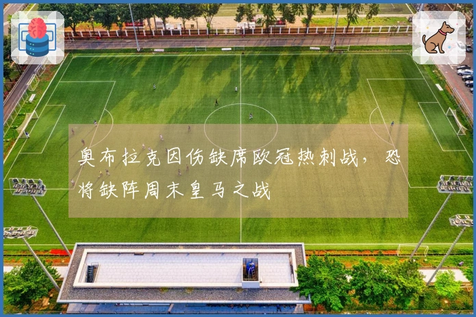 奥布拉克因伤缺席欧冠热刺战，恐将缺阵周末皇马之战